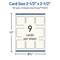 2-1/2" x 2-1/2" Square Rounded Corners, Matte Ivory Business Cards